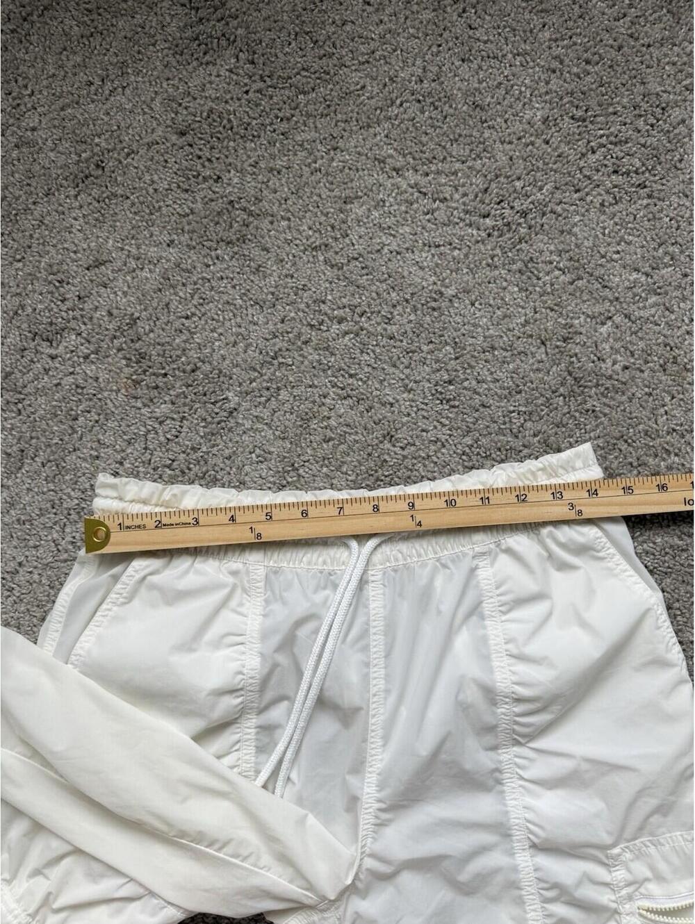 Athleta Women’s Sz 4 Parachute Cargo Pants White Relaxed Lightweight Utility - Picture 8 of 8